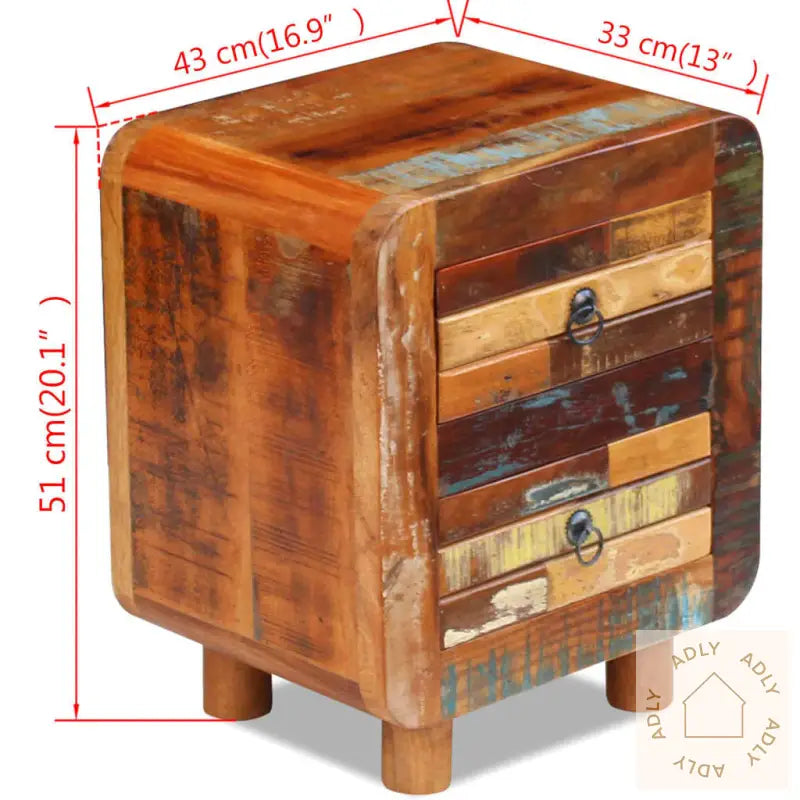 Nattskap Gjenvunnet Heltre 43X33X51 Cm