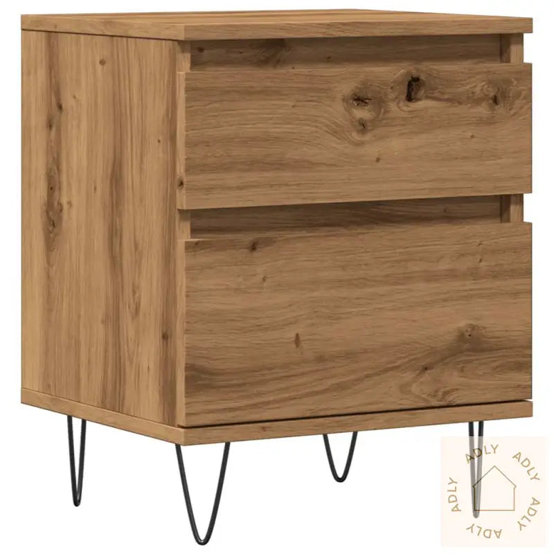 Nattbord Artisan Eik 40X35X50 Cm Konstruert Tre
