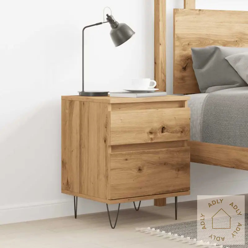 Nattbord Artisan Eik 40X35X50 Cm Konstruert Tre