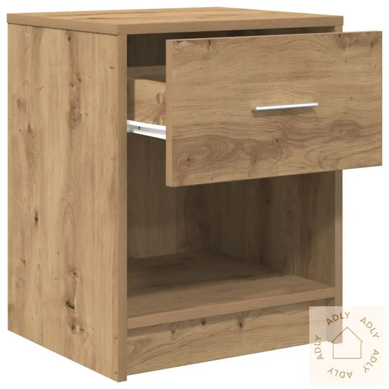 Nattbord 2 Stk Med Skuff Artisan Eik 40X34X50 Cm