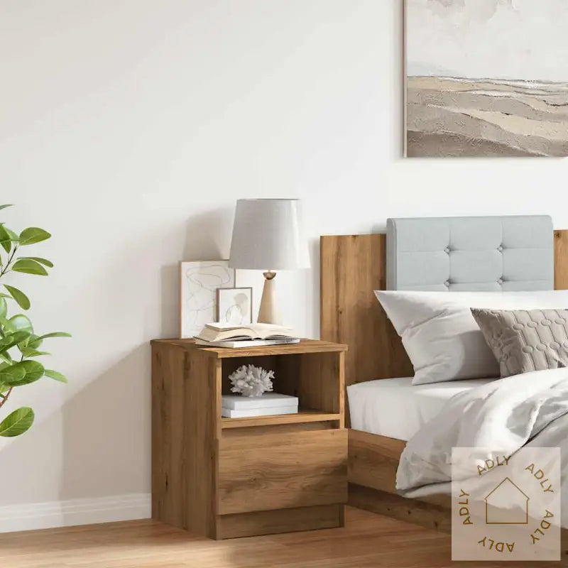 Nattbord Artisan Eik 40X40X50 Cm Konstruert Tre