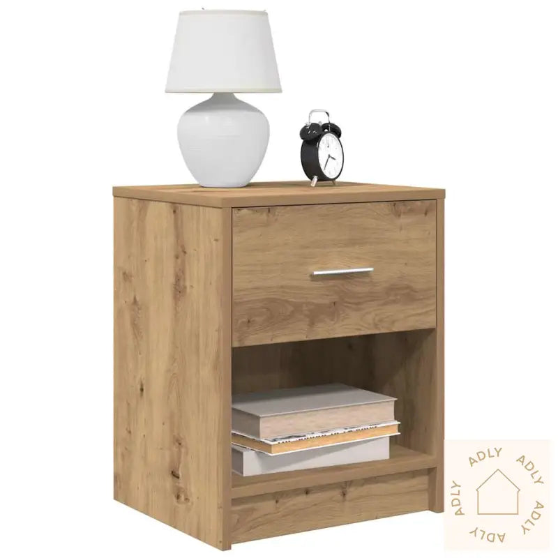 Nattbord 2 Stk Med Skuff Artisan Eik 40X34X50 Cm