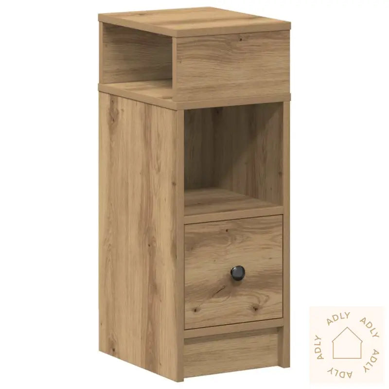 Nattbord Med Skuff Artisan Eik 25X31X66 Cm