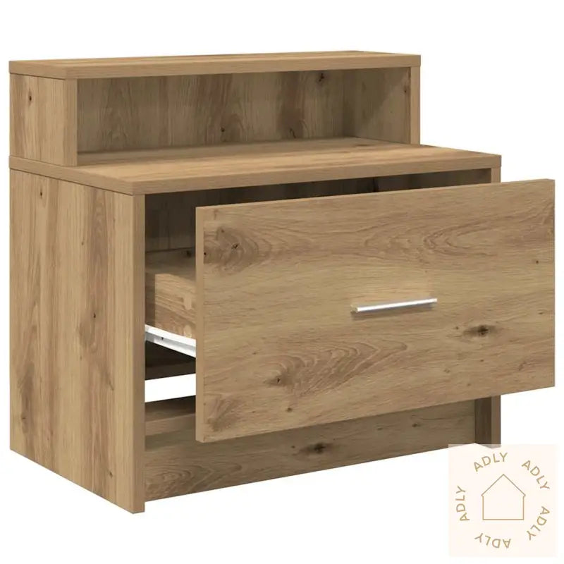 Nattbord Med Skuff 2 Stk Artisan Eik 51X31X47 Cm