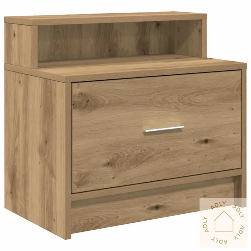 Nattbord Med Skuff 2 Stk Artisan Eik 51X31X47 Cm