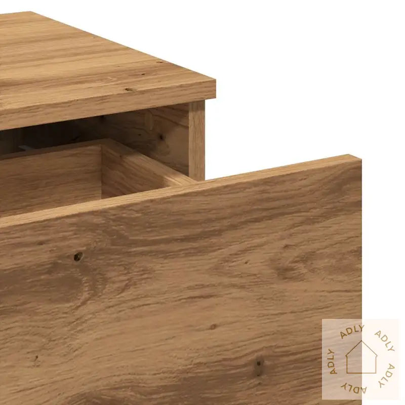 Nattbord 2 Stk Artisan Eik 40X35X65 Cm Konstruert Tre