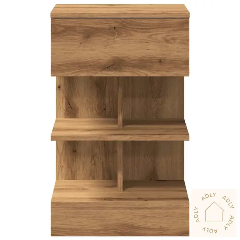 Nattbord 2 Stk Artisan Eik 40X35X65 Cm Konstruert Tre