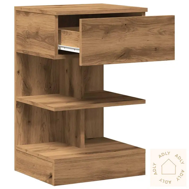 Nattbord 2 Stk Artisan Eik 40X35X65 Cm Konstruert Tre