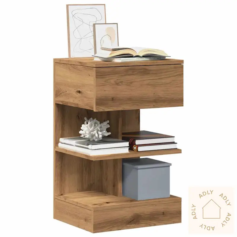 Nattbord 2 Stk Artisan Eik 40X35X65 Cm Konstruert Tre