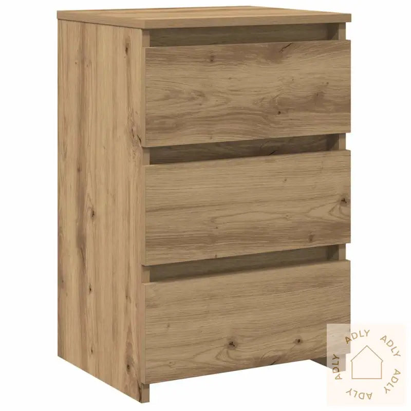 Nattbord 2 Stk Artisan Eik 40X35X62,5 Cm Konstruert Tre