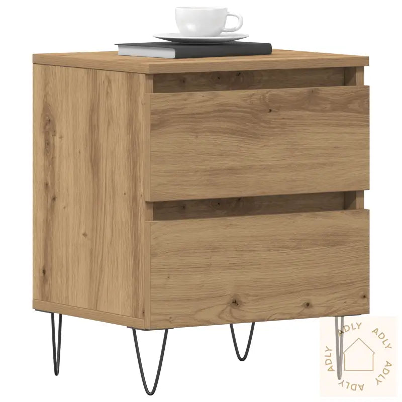 Nattbord 2 Stk Artisan Eik 40X35X50 Cm Egetre