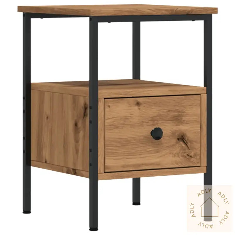 Nattbord 2 Stk Artisan Eik 34X36X50 Cm Konstruert Tre