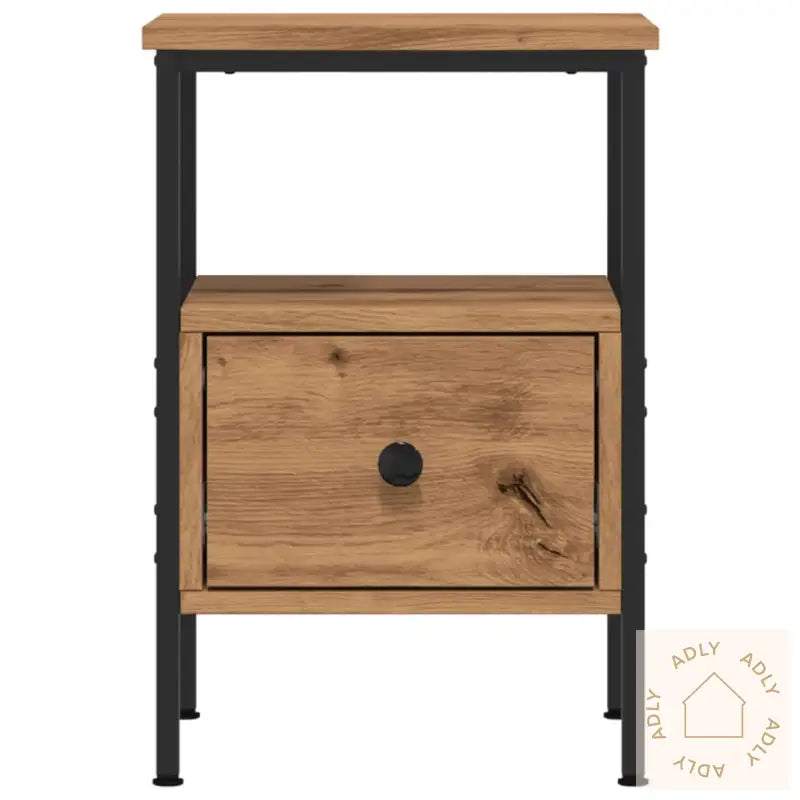 Nattbord 2 Stk Artisan Eik 34X36X50 Cm Konstruert Tre