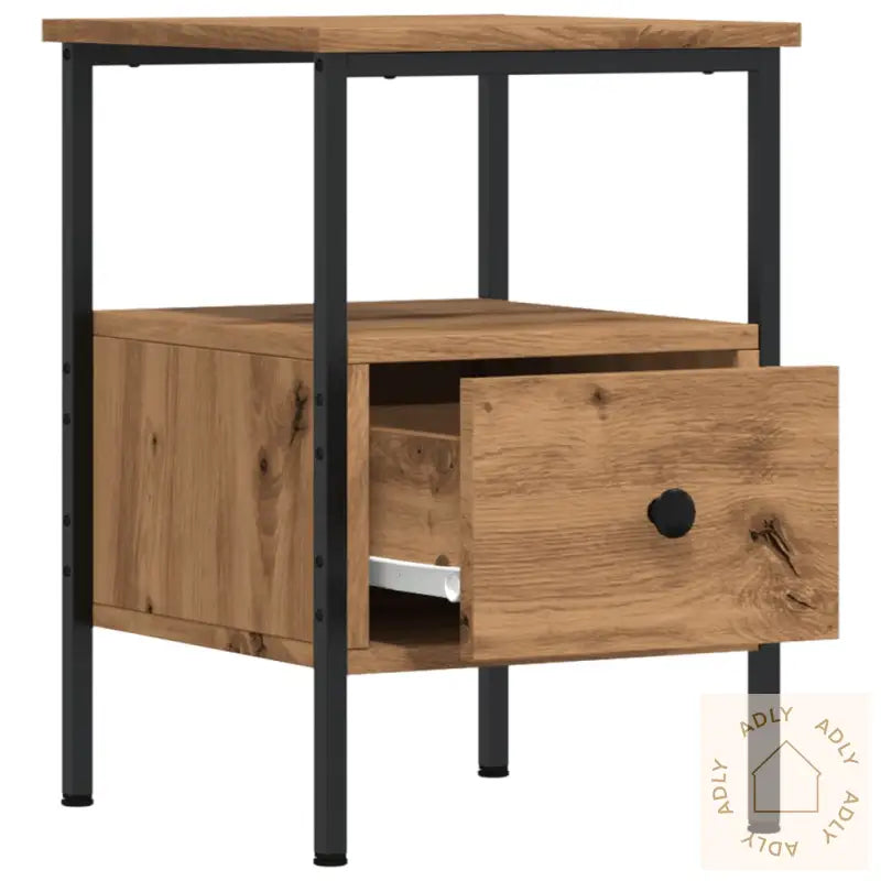 Nattbord 2 Stk Artisan Eik 34X36X50 Cm Konstruert Tre