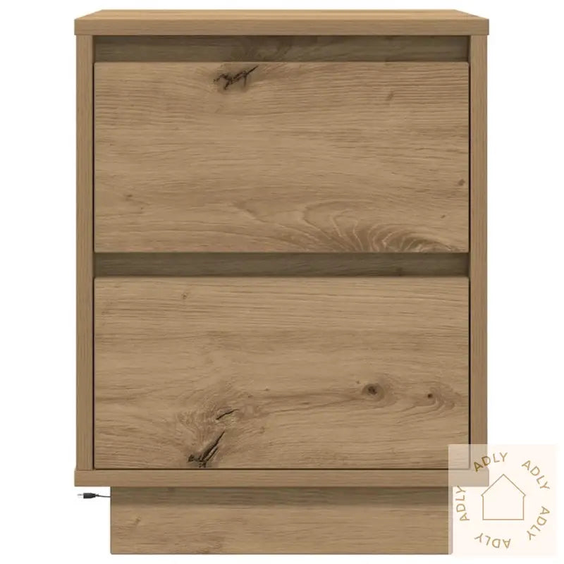 Nattbord Med Led Artisan Eik 38X34X50 Cm