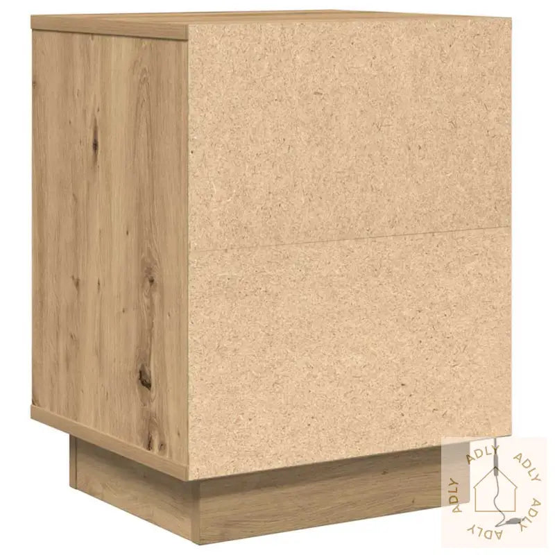 Nattbord Med Led Artisan Eik 38X34X50 Cm