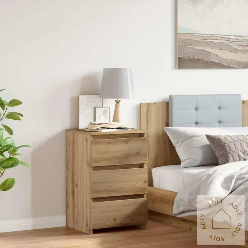 Nattbord Artisan Eik 40X35X62,5 Cm Konstruert Tre