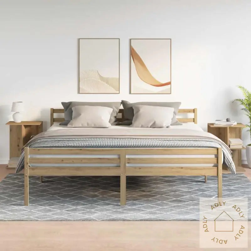 Nattbord 2 Stk Artisan Eik 46,5X29X61 Cm Konstruert Tre