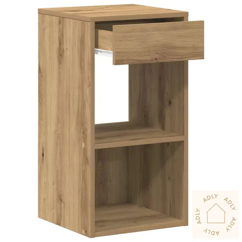 Nattbord Med Skuff 2 Stk Artisan Eik 35X34X66,5 Cm