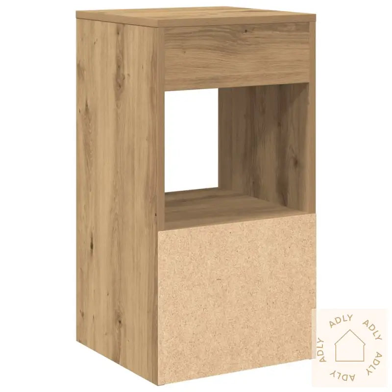 Nattbord Med Skuff 2 Stk Artisan Eik 35X34X66,5 Cm