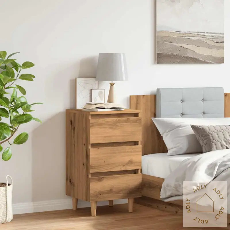 Nattbord Artisan Eik 40X35X69 Cm Konstruert Tre