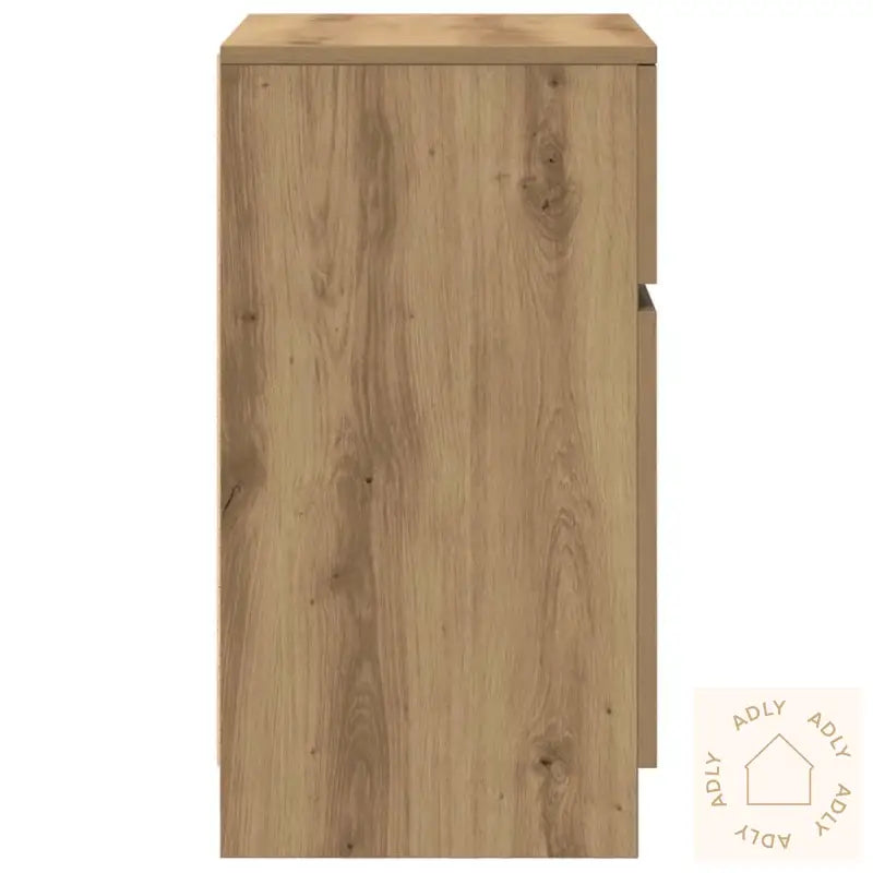 Nattbord 2 Stk Artisan Eik 39X35X65 Cm Konstruert Tre