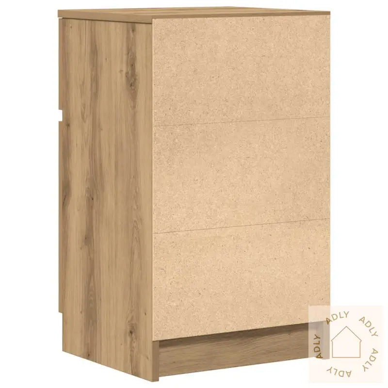 Nattbord 2 Stk Artisan Eik 39X35X65 Cm Konstruert Tre