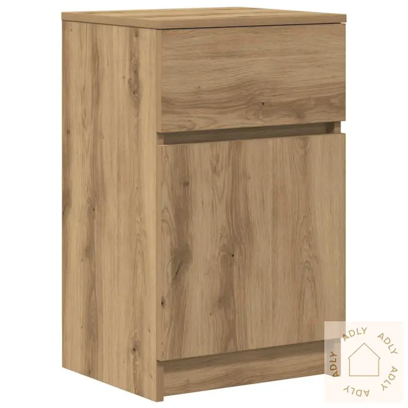 Nattbord 2 Stk Artisan Eik 39X35X65 Cm Konstruert Tre