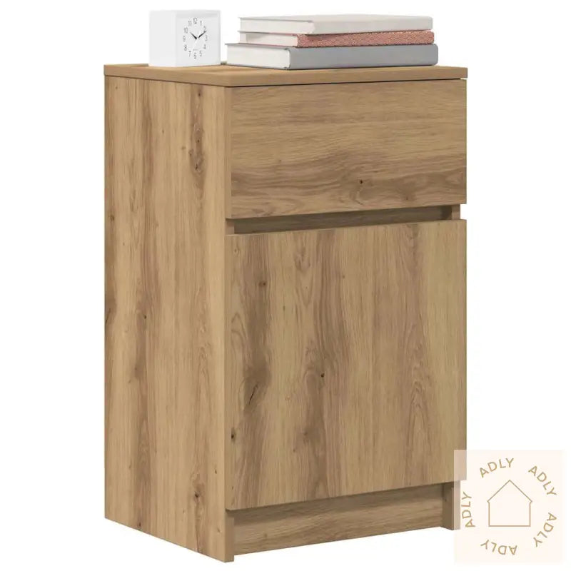 Nattbord 2 Stk Artisan Eik 39X35X65 Cm Konstruert Tre