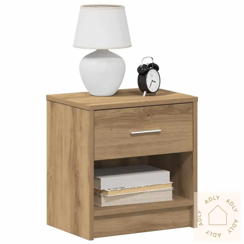 Nattbord Med Skuff Artisan Eik 39X28X41 Cm