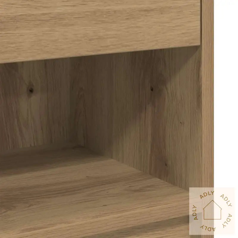 Nattbord 2 Stk Med Skuff Artisan Eik 39X28X41 Cm