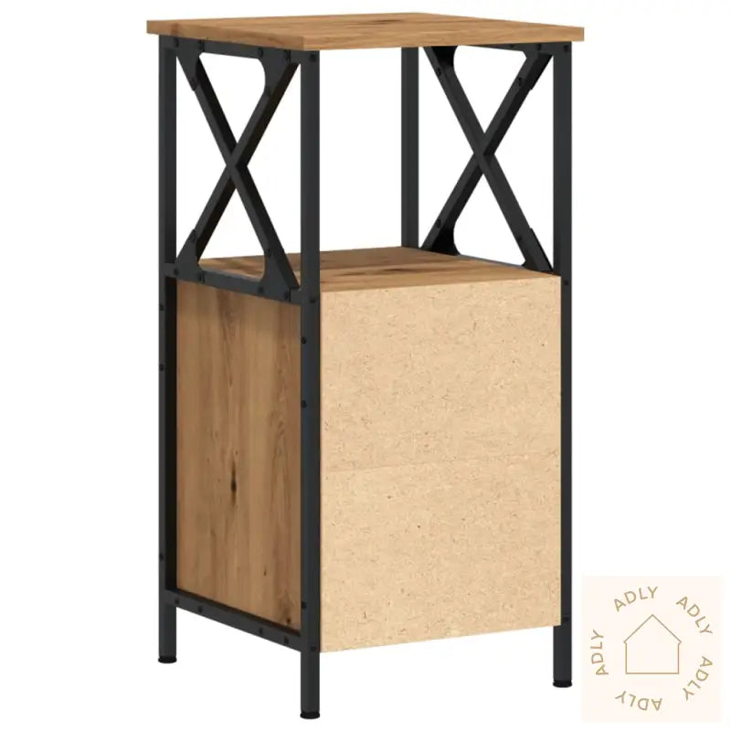 Nattbord 2 Stk Artisan Eik 34X35,5X70 Cm Konstruert Tre