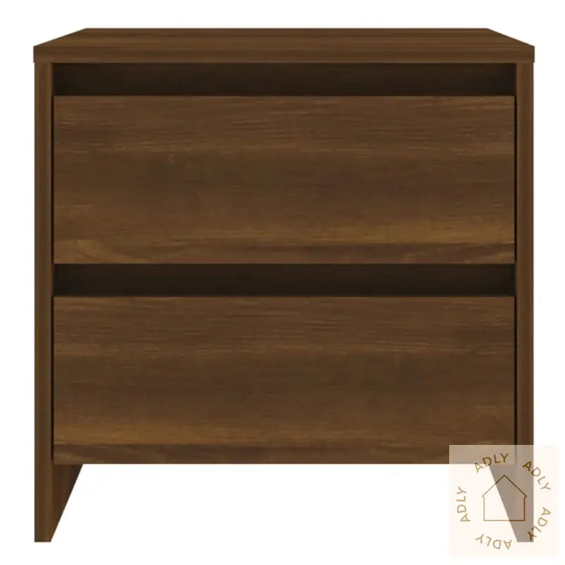 Nattbord Brun Eik 45X34,5X44,5 Cm Konstruert Tre