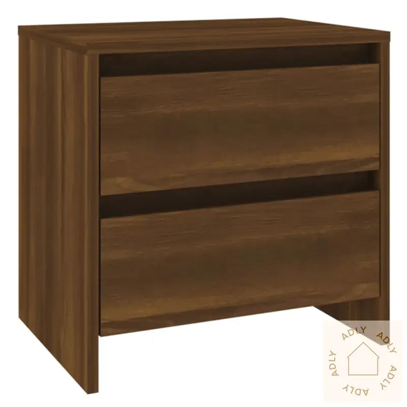 Nattbord Brun Eik 45X34,5X44,5 Cm Konstruert Tre