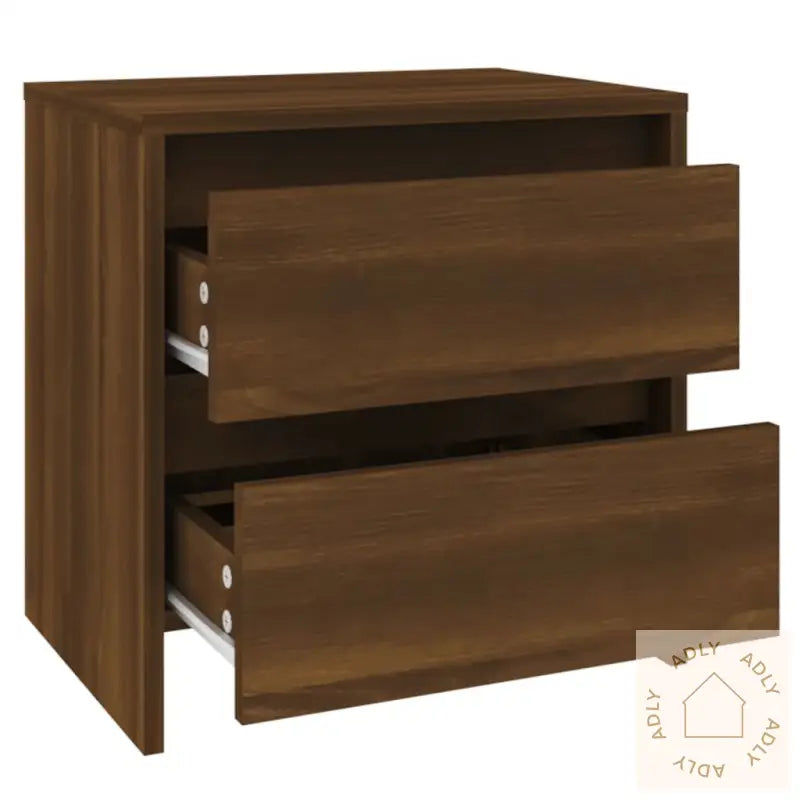 Nattbord Brun Eik 45X34,5X44,5 Cm Konstruert Tre