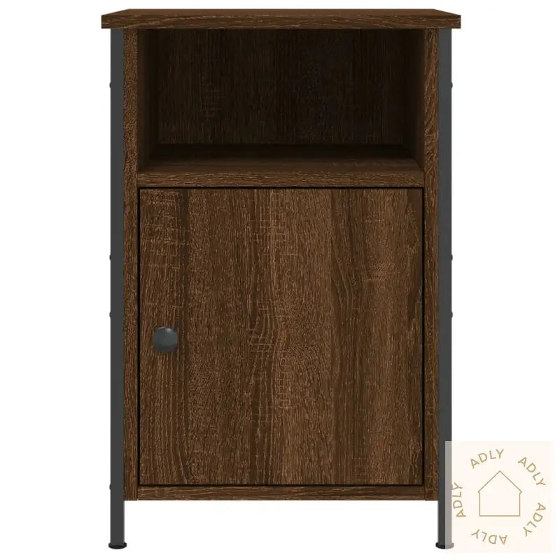 Nattbord 2 Stk Brun Eik 40X42X60 Cm Konstruert Tre