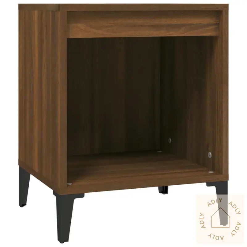 Nattbord 2 Stk Brun Eik 40X35X50 Cm