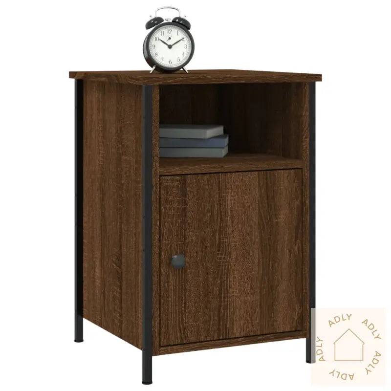 Nattbord 2 Stk Brun Eik 40X42X60 Cm Konstruert Tre