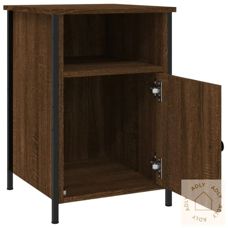 Nattbord 2 Stk Brun Eik 40X42X60 Cm Konstruert Tre