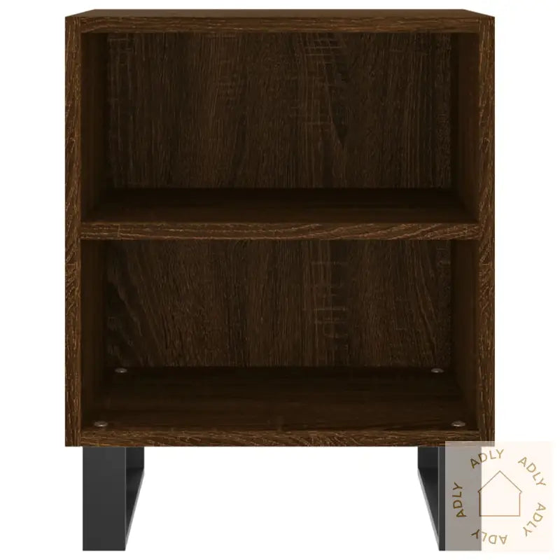 Nattbord 2 Stk Brun Eik 40X30X50 Cm Konstruert Tre