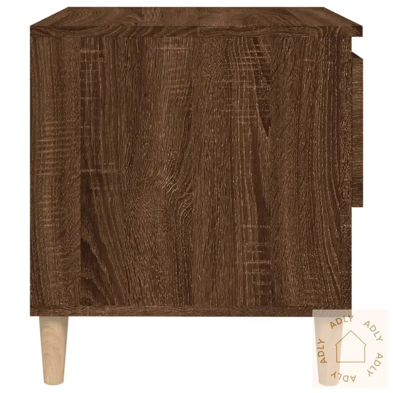 Nattbord 2 Stk Brun Eik 50X46X50 Cm Konstruert Tre