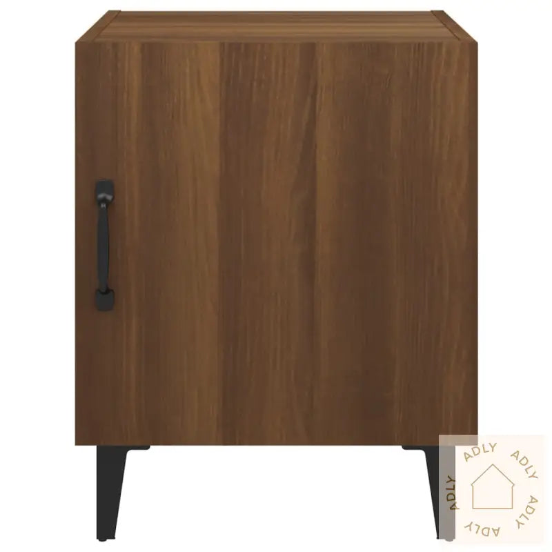 Nattbord 2 Stk Brun Eik Konstruert Tre