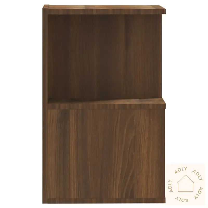 Nattbord Brun Eik 35X35X55 Cm Konstruert Tre