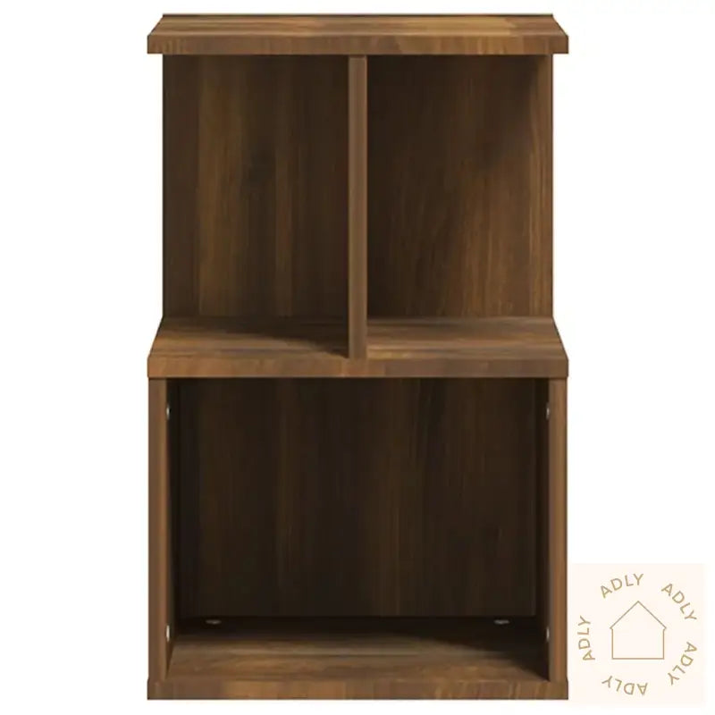 Nattbord Brun Eik 35X35X55 Cm Konstruert Tre