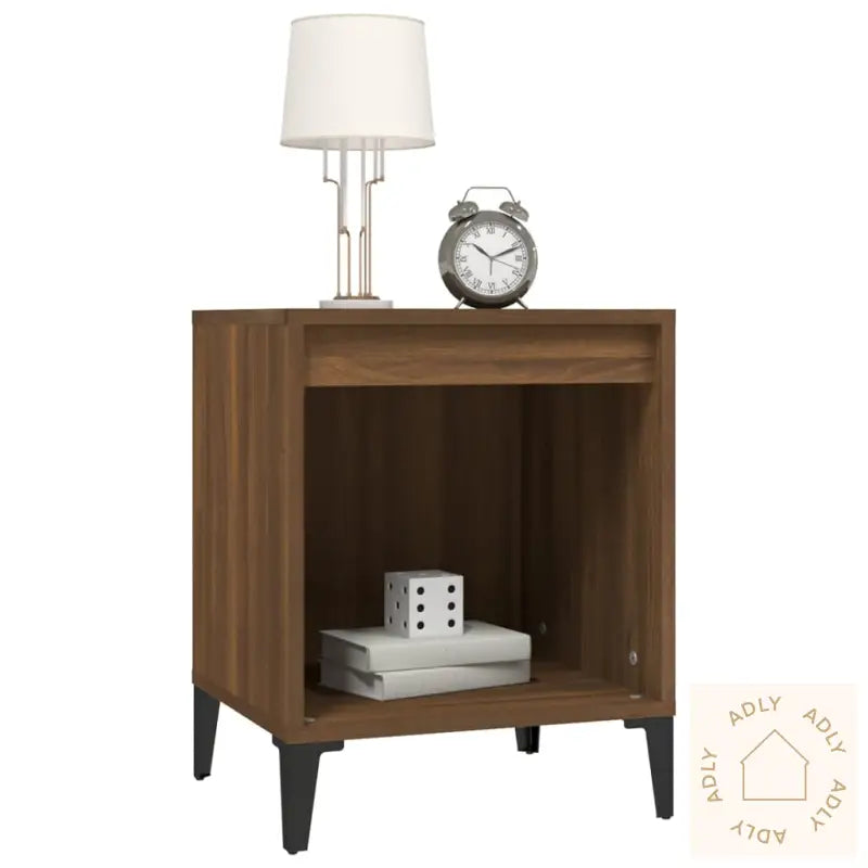 Nattbord 2 Stk Brun Eik 40X35X50 Cm