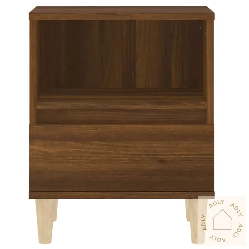 Nattbord 2 Stk Brun Eik 40X35X50 Cm