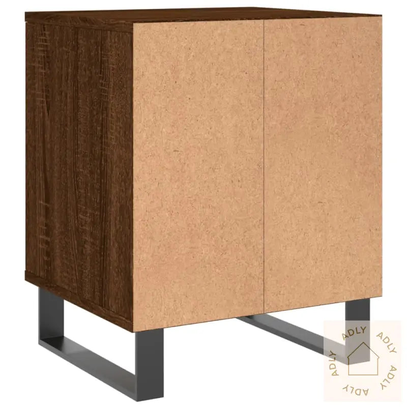 Nattbord 2 Stk Brun Eik 40X35X50 Cm Konstruert Tre