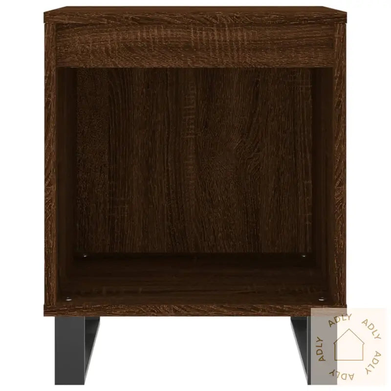 Nattbord 2 Stk Brun Eik 40X35X50 Cm Konstruert Tre