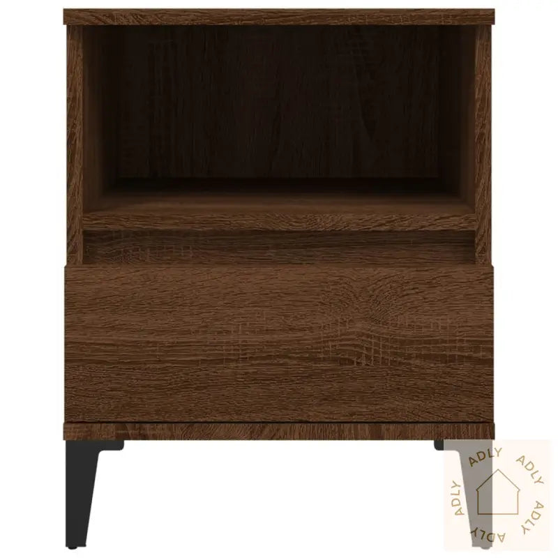 Nattbord 2 Stk Brun Eik 40X35X50 Cm