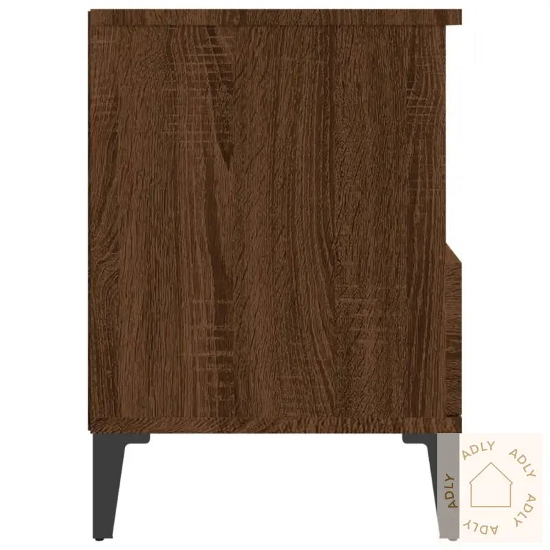 Nattbord 2 Stk Brun Eik 40X35X50 Cm